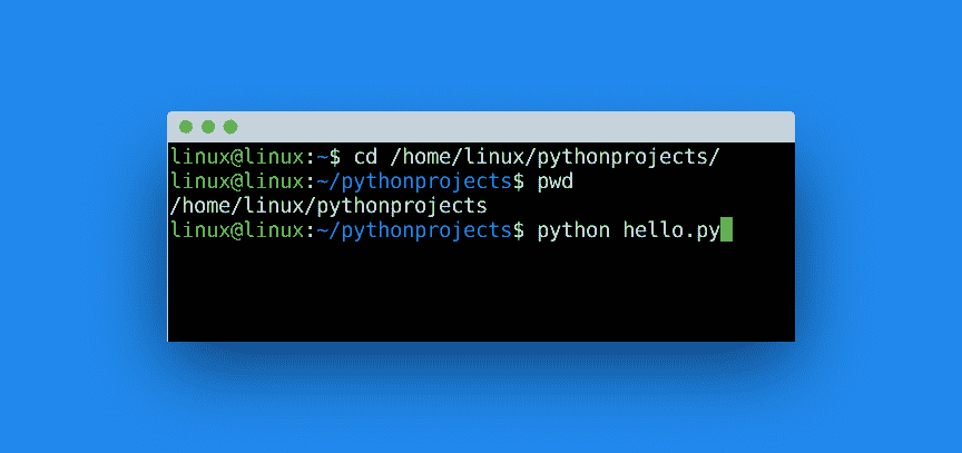start python script