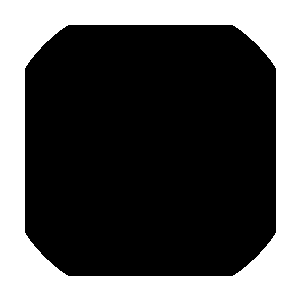 首先我们定义两个图形中间白色的区域是1黑色的区域即为0图形1 正方形