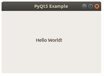 PyQt hello world