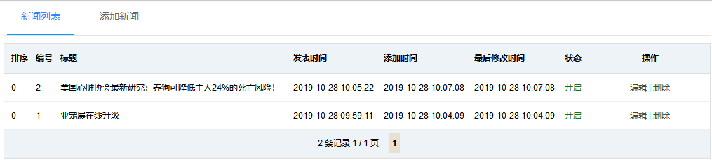 预约新闻列表