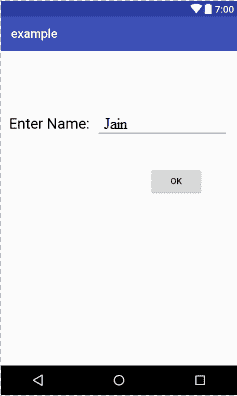 Application screen