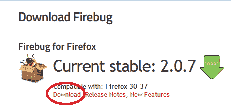Firebug download link