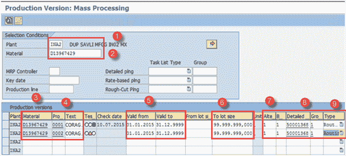 How to Create Production version in SAP PP C223