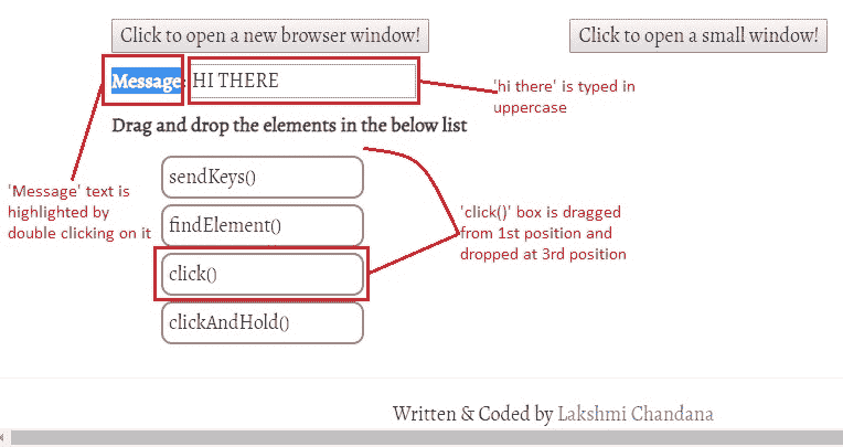 Actions output 2